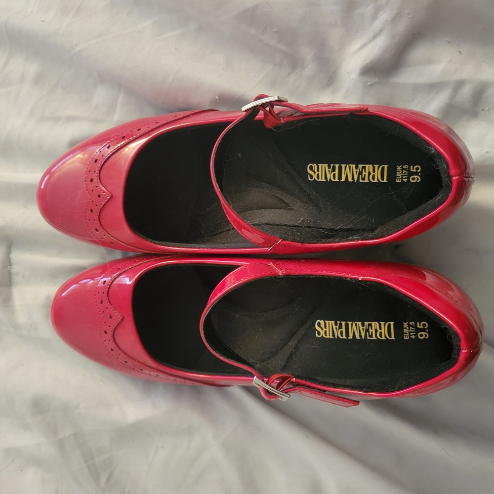Dream Pairs Red Mary Jane Shoes
